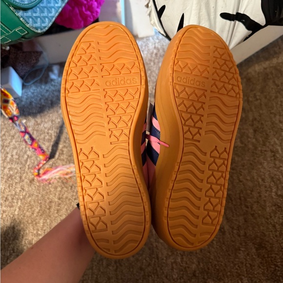 Adidas Women's Pink and Blue Sneakers - Picture 3 of 3